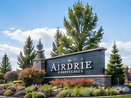 Airdrie community events: Airdrie community entrance sign